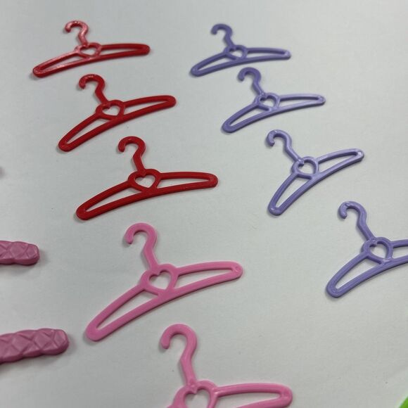 Barbie Doll Clothes Hangers Lot of 40 Color Variety Styles Fashion Clothing - Picture 6 of 6